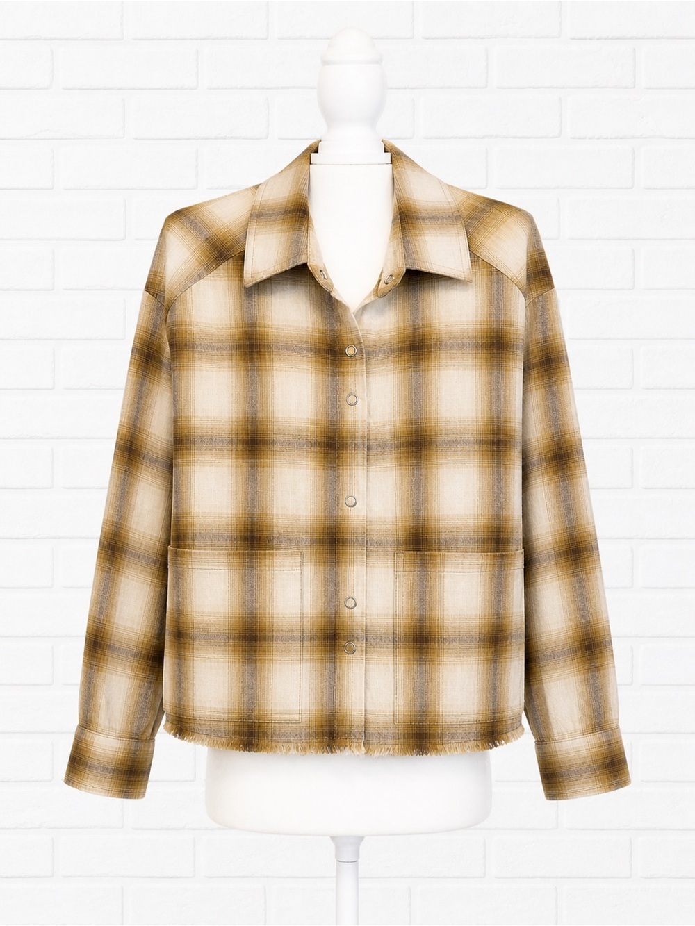 Zara girls button down plaid long sleeve shirt size 8-9